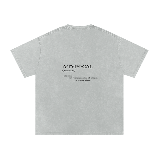 Snow Washed Oversized Cotton T-Shirt